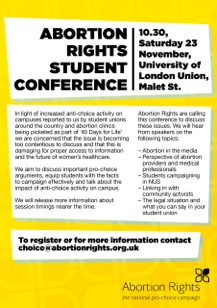 Abortion Rights Student Conference Flyer1